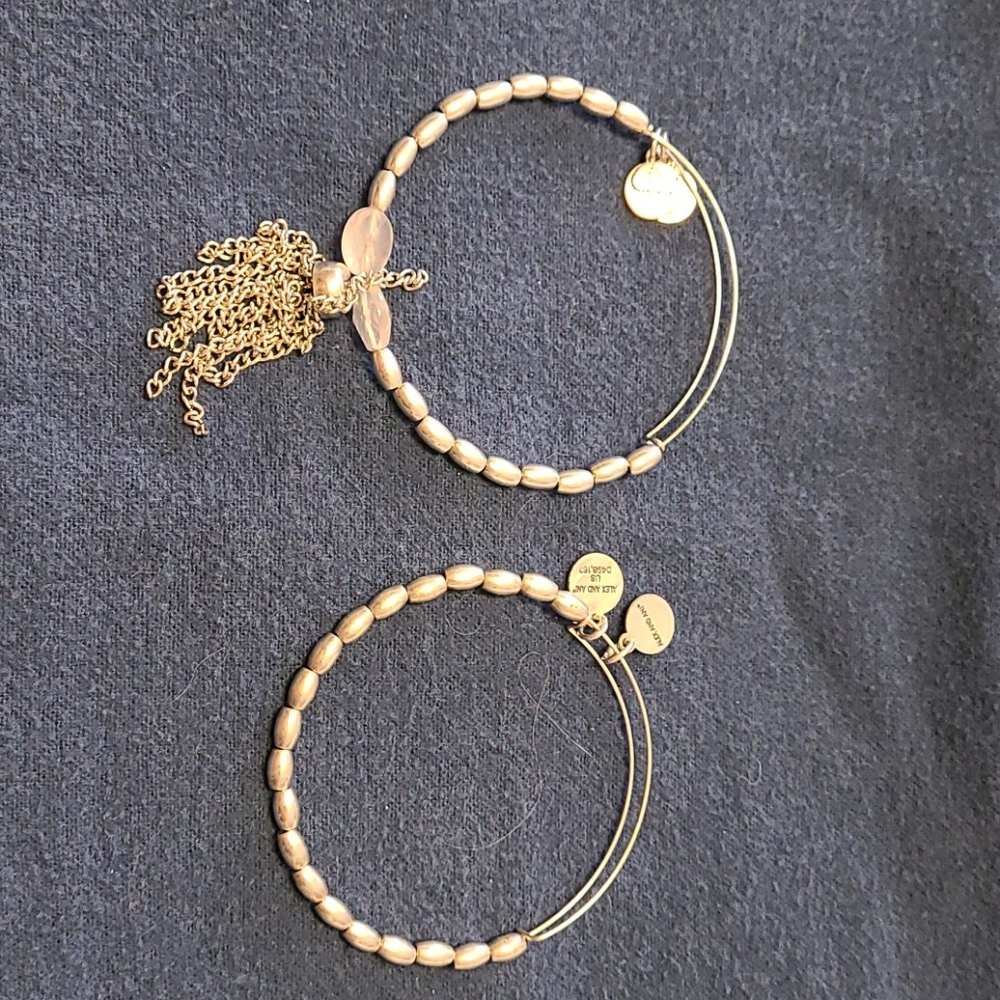 2 alex and ani bracelets